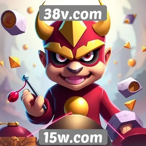 Variedade de jogos disponíveis em 38v.com